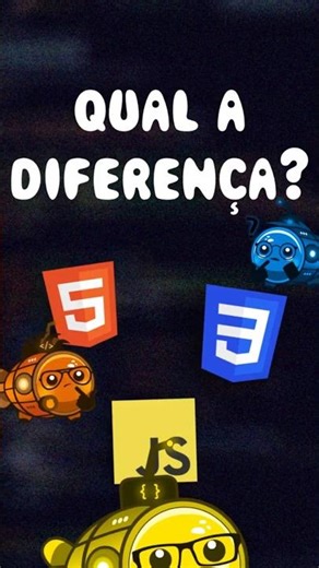 QUAL A DIFERENÇA ENTRE HTML, CSS E JAVASCRIPT? #html #css #javascript #frontend