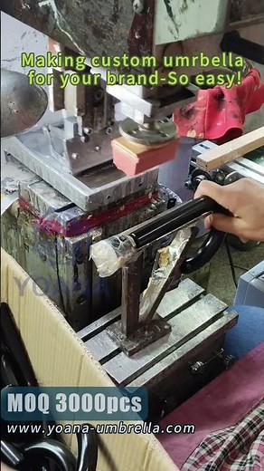 Custom umbrella with printed logo on umbrellas 🔥 Watch This! #factory #foldingumbrella