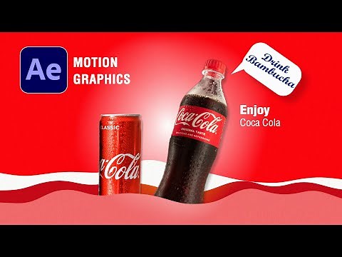 How to create 3D Coca-Cola Ad Animation in After Effects | Download Free Project file Template.