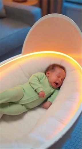 Smart Baby Cradle Calms Crying Baby to Sleep 🌙👶 | Future Parenting