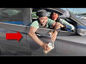 THROWING My ANGRY FIANCEE FAVORITE DRINK Out The WINDOW Prank! (EPIC)