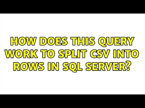 How does this query work to split csv into rows in sql server?