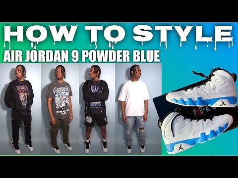 How To Style Powder Blue Air Jordan 9| EASY Outfit Ideas