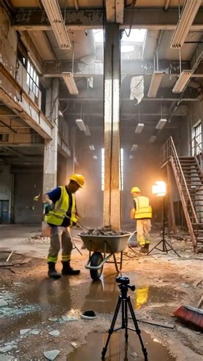 Abandoned Building Turned Into Cyberpunk Tech Base | Epic AI Restoration Timelapse #Restoration