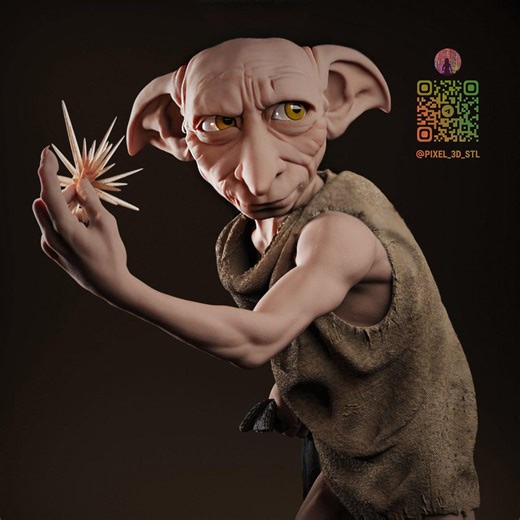 Dobby Harry Potter - Figurine imprimée en 3D - Statue complète imprimée en 3D | Miniature | Kit de modélisme | Figurine en résine - Etsy France