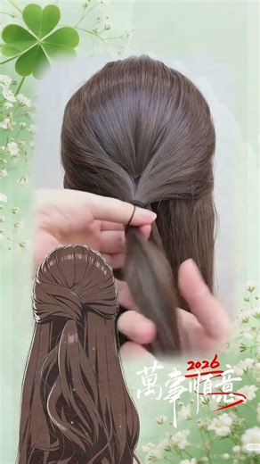 Stunning Half-Tied Shawl hairstyle: Quick, Easy, and Elegant