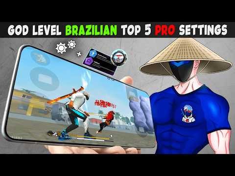 God Level Brazilian Top 5 Auto Headshot Pro Settings Free Fire Like Pc Players | Free Fire Max