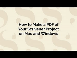 Scrivener to PDF | Compile Your Manuscript for Proofreading and Sharing