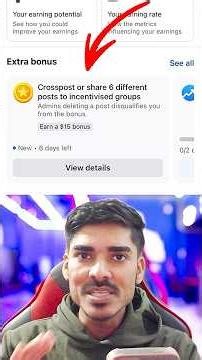 Crosspost or share 6 different posts to incentivised groups 🤑 extra bonus facebook #facebook #bonus