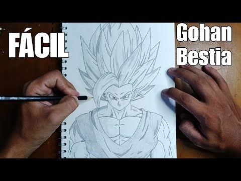 How to draw Gohan bestia 📌 dragón ball super ✏️ Speed Drawing Gohan ✍🏻