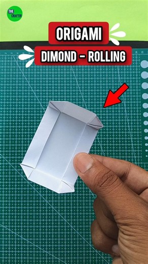 Origami Paper dimond paper rolling , How to make paper dimond rolling , homemade origami Paper toy🤩