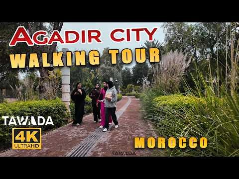 Agadir city walking tour 2026- Morocco 4K UHD