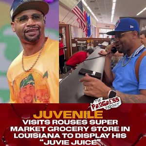 241K views · 10K reactions | #Juvenile is excited to display his “Juvie Juice” at the Rouses Supermarket with fans in Louisiana  #TPRMediaGroup #TheProgressReport | The Progress Report | Facebook