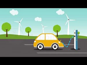 Animated Electric Car Charging Station 🔌