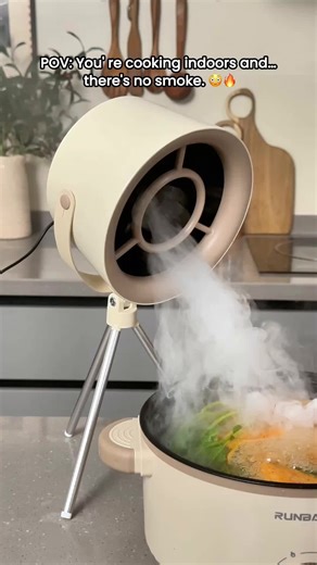 Essential Mini Desktop Extractor Fan for Steam Kitchens