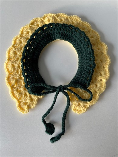 Hand-crocheted Forest Daisy Pet Collar – Vintage Floral Lace Accessory - Etsy