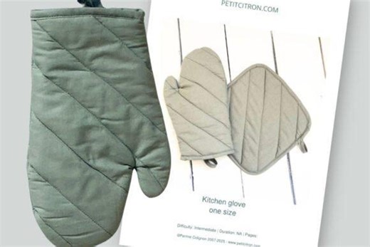 DIY Oven Mitt Sewing Pattern Graphic: Free Printable Template & Step-by-step Guide - Etsy