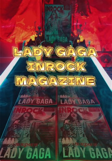 Turned my Lady Gaga INROCK collection into a full Mayhem Ball vibe. Just some neon lights, magazines, and pure Little Monster energy. Every angle feels like a mini concert stage. Rate this setup 1–10 🖤 @ladygaga #LadyGaga #LittleMonster #MayhemBall #GagaCollection #FanSetup