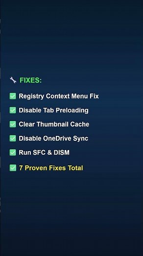 Fix File Explorer Crashing, Freezing & Slow Performance – Windows 11 24H2