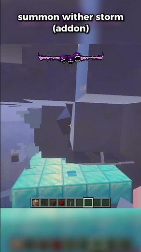 How to summon Wither Storm in Minecraft 😱 (Addon) #minecraft #shorts