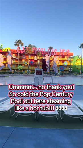 No worries! Who has time for the pool anyway on a Mimi trip?!😂😂😂🥶🥶🥶. But it was very COOL to see Disney in this kind of weather for a change!! (Ya see what I did there❄️👀❄️😂😂) #disneyworldonice #disneyworld #disneytrip #floridafreeze #disneyadult