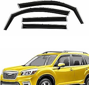 Extra Durable Window Deflectors in-Channel Window Visors Rain Guards Fit for Subaru Forester 2019-2024, Sun Visors, Wind Vent for Shades, Exterior Car Accessories - 4pcs. AG0439