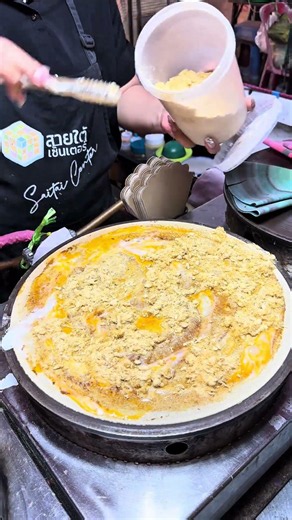 🔥 Giant Korean Street Crepe Making | Crispy, Cheesy & Delicious! 🥞🧀#KoreanStreetFood #Crepe