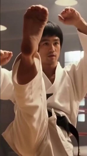 Bruce Lee Teaching a Karate Grandmaster How to High Kick