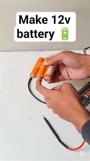 how to make 12v battery 🔋 #diy #h_a_inventions #viral
