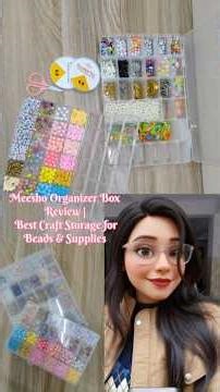 Meesho Craft Organizer Box Unboxing | Best Storage for Beads & DIY Supplies ✨🧵