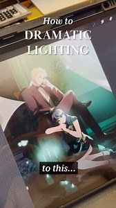 Dramatic lighting tutorial ✨ #webtoon #procreate What tutorial you want to see more? Please tell me in the comments below!👇 | Siradasue
