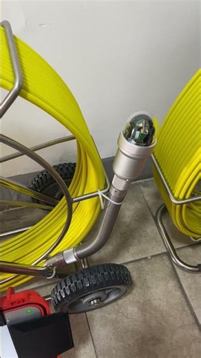 59mm pan tilt sewer camera, 360 degree rotation pipe inspection camera, with adjustable focus