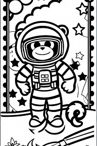 50-page Cute Monkey Coloring Book (digital; PDF) - Etsy