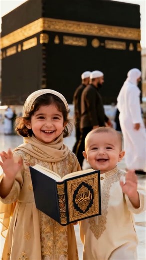 Candle of Faith 🕋✨ | Children’s Hearts Glowing Toward the Kaaba 🌟