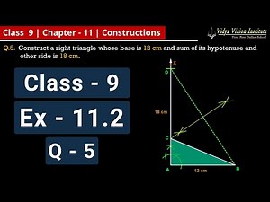 Constructions - Exercise 11.2 - Q 5 | class 9 maths chapter 11 | cbse , ncert | vvi class 9