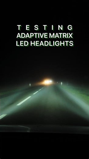 Tesla's adaptive headlights test #matrixled #tesla