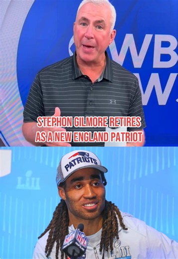 Stephon Gilmore returned to Foxboro on Friday to officially retire as a New England Patriot. Gilmore played in the NFL for 13 seasons, winning one Super Bowl in 2018 with the Patriots. Today, he acknowledged the coaches, staff, and players who shaped him into the man he is today. #massachusetts #retirement #newenglandpatriots #newengland #patriots @New England Patriots