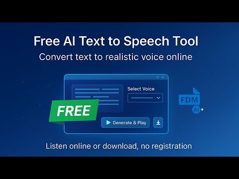 Free AI Voice Generator Now on Free Document Maker Platform