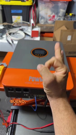 PowMr 6500W inverter híbrido 10,000W solares 110/220V con entrada para generador