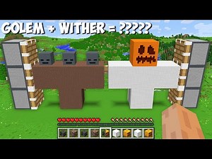 I can COMBINE BIGGEST GOLEM and WITHER OF 1000 BLOCKS in Minecraft ! GOLEM + WITHER = ????