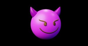 3d Emoticon Evil Face Purple Emoji Stock Footage Video (100% Royalty-free) 3541363643 | Shutterstock