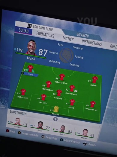 Sadio Mane's Impact on Liverpool FC in FIFA 19
