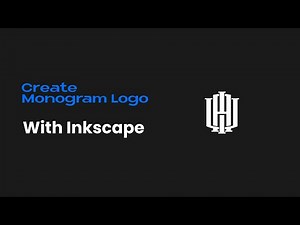 Inkscape: Create Monogram logo