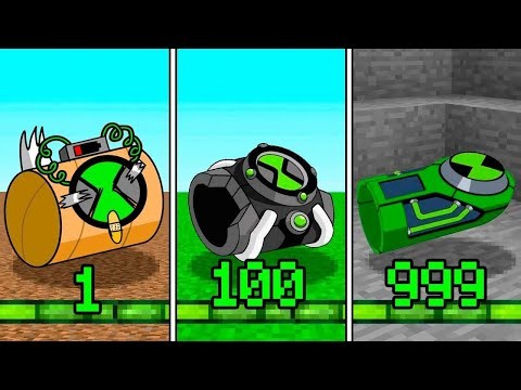 My Omnitrix Evolves with Every XP Level in Minecraft