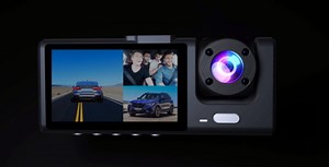 3 Channel Dash Cam Front and Rear Inside, 1080P Dash Camera for Cars, Dashcam Three Way Triple Car Camera with IR Night Vision, Loop Recording, G-Sensor, 24 Hours Recording, Support 128 GB Max