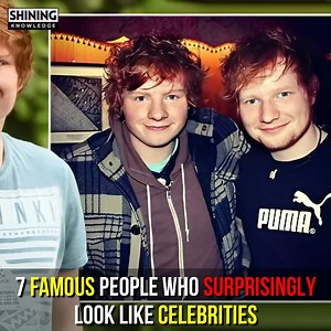 2.3K views · 41 reactions | 7 Famous People Who Surprisingly Look Like Celebrities | Shining Knowledge | Facebook