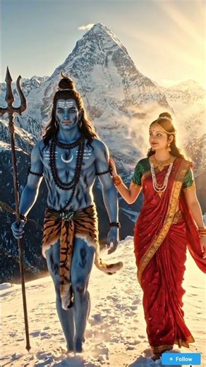 Lord Shiva & Parvati Walking in the Himalayas | 8K Ultra Realistic Cinematic Scene"