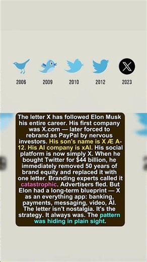 The Secret of X: Why Elon Risked His Entire Legacy for One Letter #elonmusk #nasa