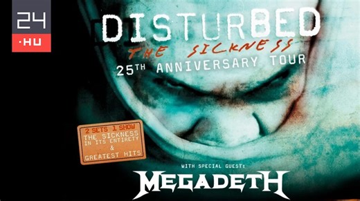 A Disturbed és a Megadeth együtt jönnek ősszel a Budapest Sportarénába