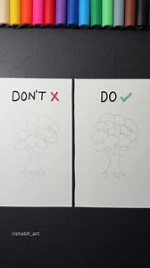 18K views · 111 reactions | Easy Realistic Tree Drawing ✨ #drawing #tree #art | Rishabh Art | Facebook